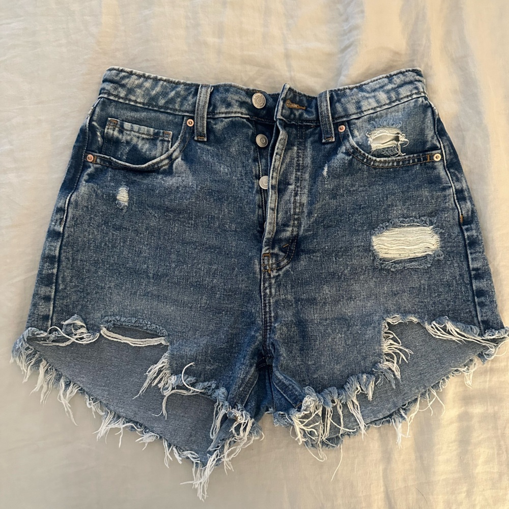 Wild fable cut off distressed high waisted denim shorts